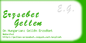 erzsebet gellen business card